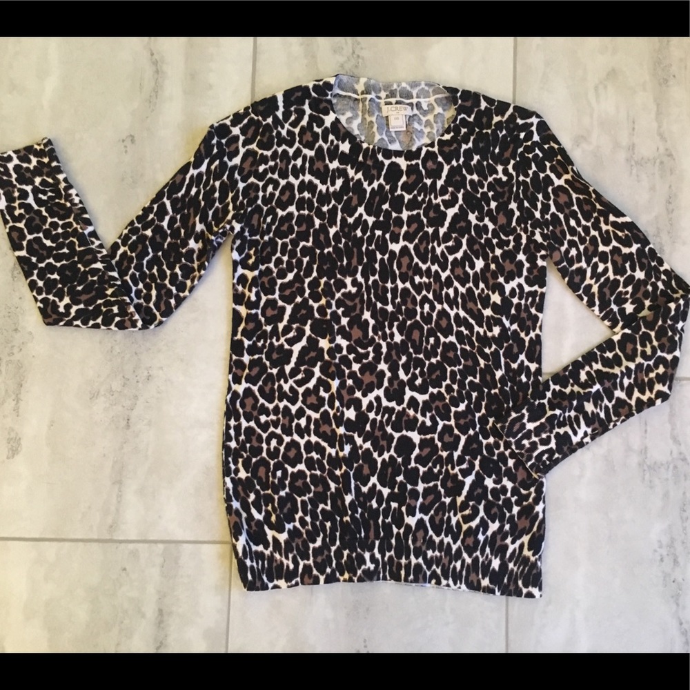 NWOT Women’s J.Crew Leopard Sweater XXS